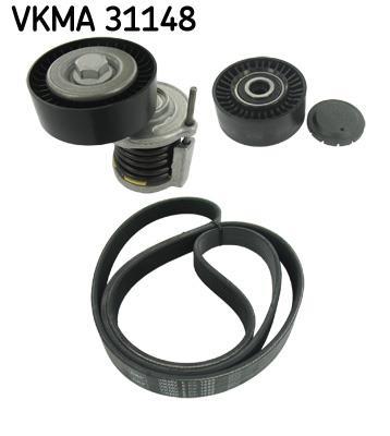 Kit de courroie d'accessoire (Courroie d’alternateur) SKF ref. VKMA 31148